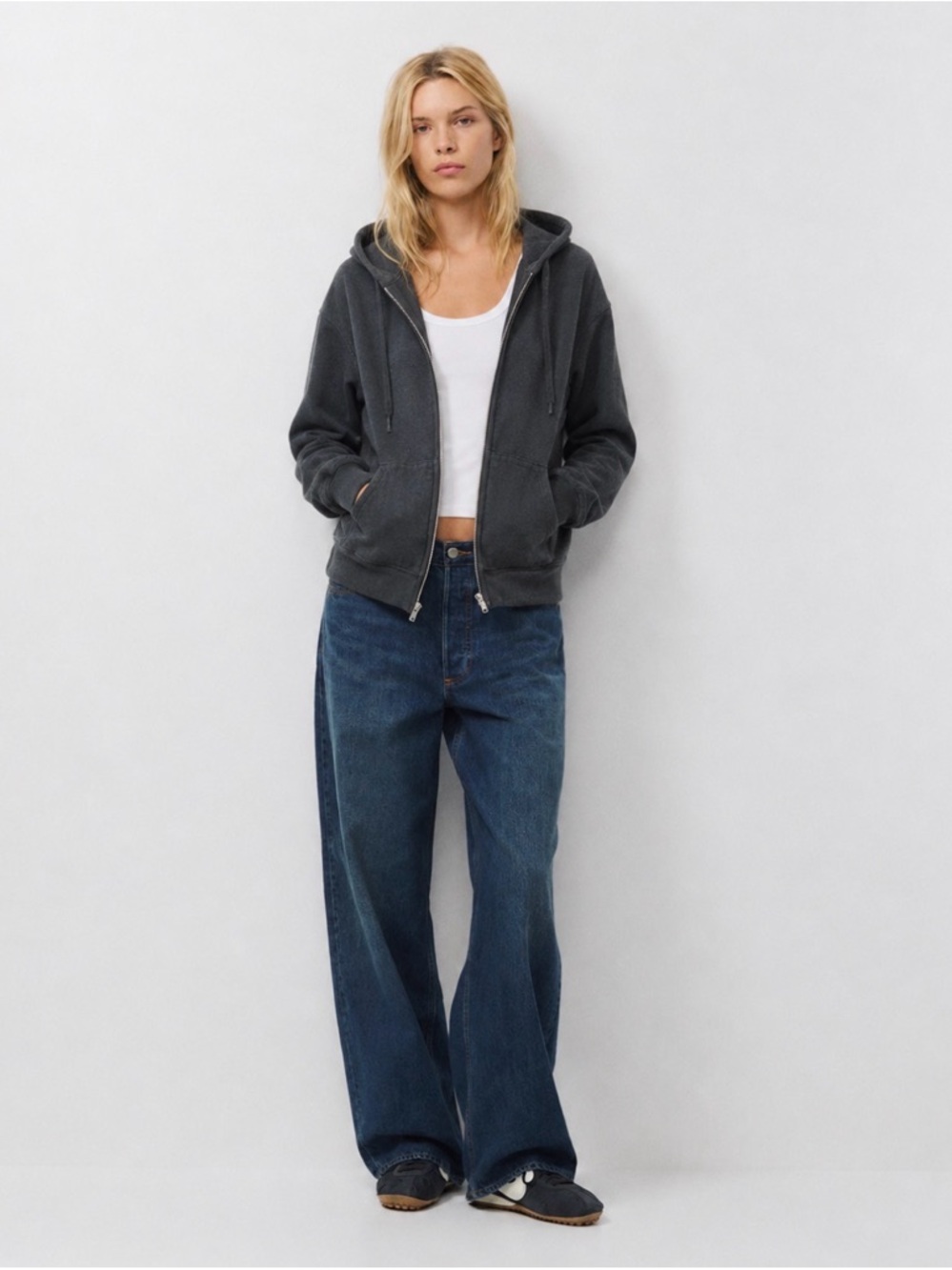 TNA  full Zip Up Hoodie/cozy/ woman’s L/ casual/relaxed fit